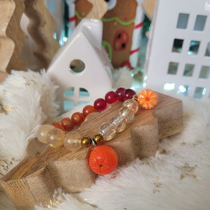 дамска гривна с камъни - подарък за Коледа