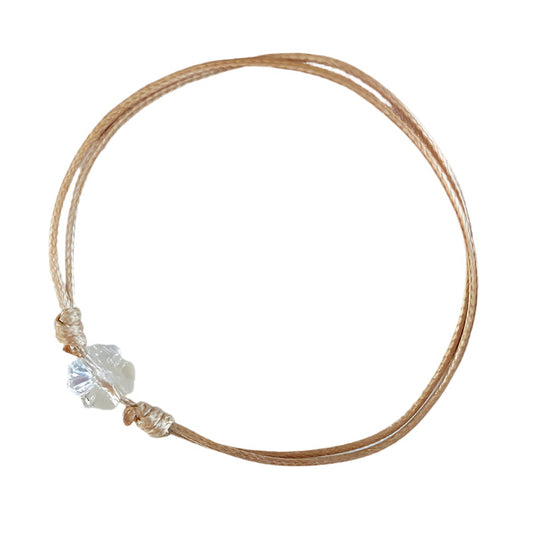 Гривна с кристал Swarovski - Crystal Clover. Гривна против уроки, подходяща за деца и жени.