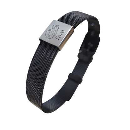 гривна от медицинска стомана с надпис